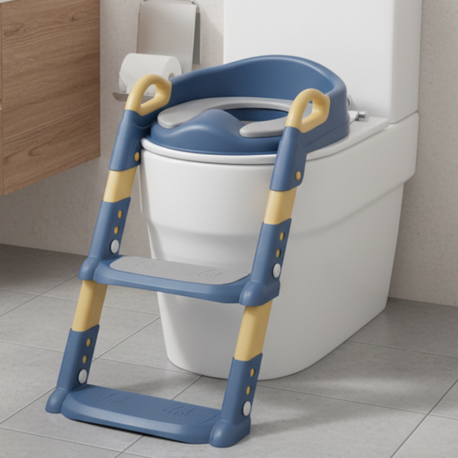Meluni Kinder-Toilettenhocker an Toilette montiert