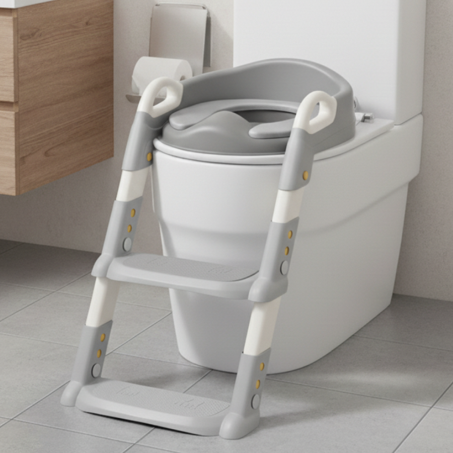 Meluni Kinder-Toilettenhocker Seitenansicht